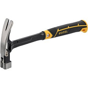 Молоток столярный с гвоздодером, металлическая ручка 450 гр. 365 мм, магнит Vorel 32610