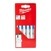 Пилка для лобзика T 118A 75 мм по металлу (5 шт) Milwaukee (4932345826)