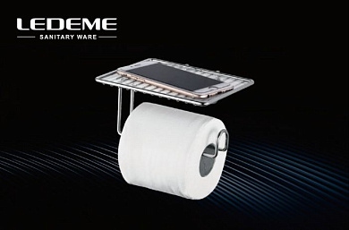 Бумагодержатель, сталь, хром Ledeme L505