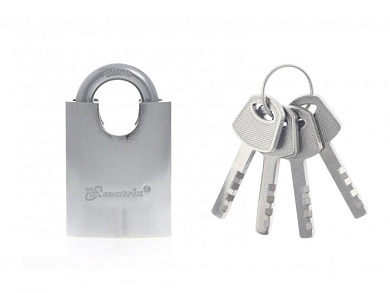 Замок навесной, защищенная дужка 50 мм Matrix 91804