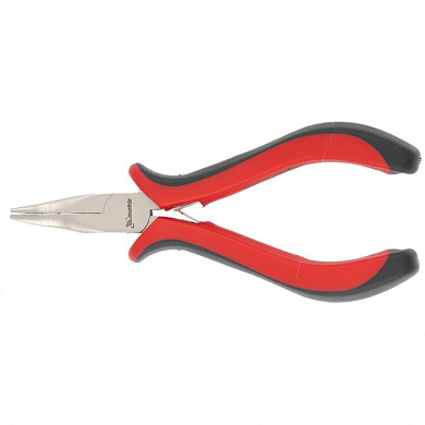 Длинногубцы изогнутые Mini 130 мм никелированные, авторазжим, Matrix 17812