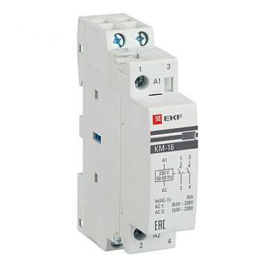 Контактор модульный КМ 16А NО+NC (1 мод,) EKF PROxima km-1-16-11