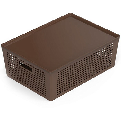 Корзинка с крышкой 415×310×153 16,5 л. «Traymix» Полимербыт 4347480