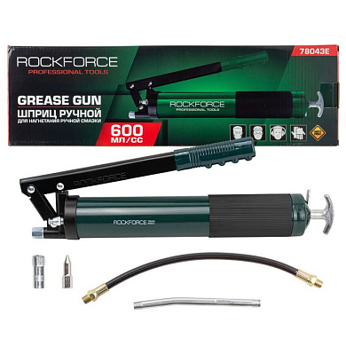 Шприц ручной для нагнетания густой смазки 600 мл RockForce RF-78043E