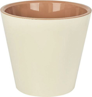 Горшок для цветов London 320 мм, 15,7л на колесиках Сливочный Пластик Репаблик ING6207СЛ