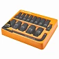Набор ударных головок глубоких 15 пр., 1/2'', 6-гр. 10-32 мм в ложементе JCB JCB-4157MPB