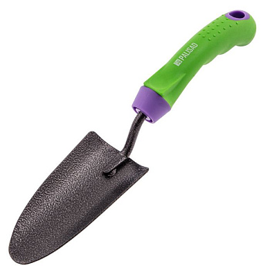 Совок посадочный узкий, 65 х 300 мм, стальной, обрезиненная эргономичная рукоятка, Era Palisad 62647