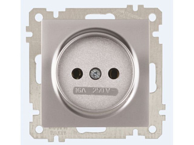 Розетка 1-ая, скрытая без рамки б/з, серебро DARIA Mutlusan 2100 601 0282