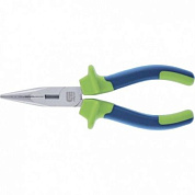 Длинногубцы прямые 200 мм, двухкомпонентные рукоятки СИБРТЕХ 17106