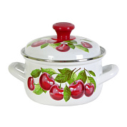 Кастр.сфер. 1.5л (белая) Вишневый сад Керченский металлургический завод 61904-082/6