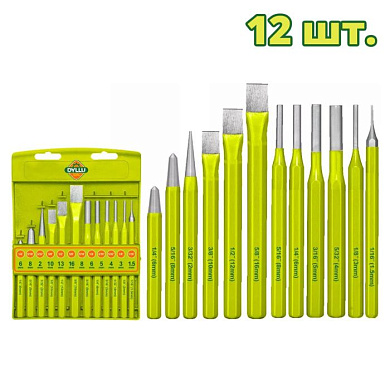 Набор зубил и выколоток DYLLU DTCC8312 (12 шт.)