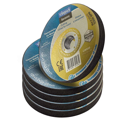 Круг отрезной по металлу 125x1,2x22,2 мм, 50 шт Scheppach Sch-CW505 PREMIUM[50шт к-т]