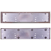 Рамка для номера металл антивандал хром без надписи SKYWAY+крепеж и резиновые втулки 1шт в пакете SKYWAY S04101003