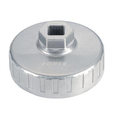 Чашечный фильтросъёмник крышки масляного фильтра BMW 3/8" 27 мм Hex, D94 мм FORCE 6318716