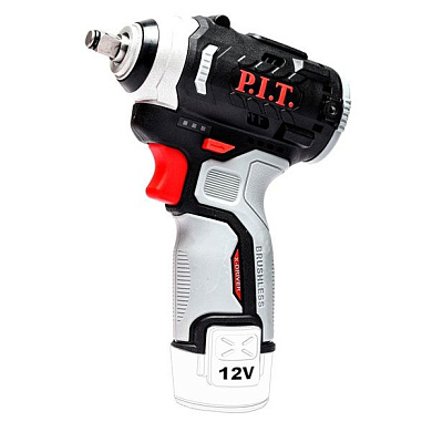 Гайковерт IMPACT аккум. бесщеточный PIW12K-120A SOLO (12В, 120Нм, 3ск, квадр 3/8", 0-3400 уд) PIT PIW12K-120A