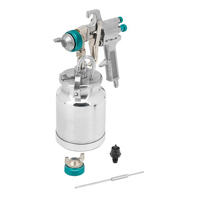 Краскораспылитель AS 702 НP профессиональный, всасывающего типа, сопло 1,8 мм и 2 мм Stels 57364