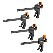 Набор быстрозажимных струбцин 150 мм CL150-4, 4 шт. DEKO 065-0666