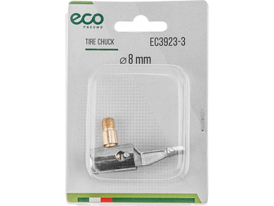 Наконечник для подкачки шин, резьба 8 мм, угловой, сталь ECO EC3923-3
