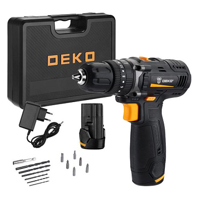 Дрель-шуруповерт аккумуляторная GCD12DU3 SET4 DEKO 063-4038