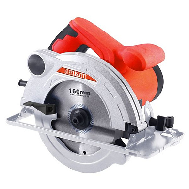 Дисковая пила 165/1300, 1300 Вт, диск 165*20 мм, глубина пропила 55 мм, литая подошва Felisatti FT6400 Felisatti