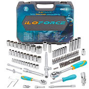 Набор инструментов 1/4"&1/2" 6-гр 94 пр. ILOforce IF-4941-5