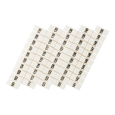 Маркеры для JXB-ST 2,5 с нумерацией 100-150 (100 шт,) EKF PROxima zb-st-2.5-100-150
