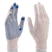 Перчатки х/б, ПВХ покрытие, ''Точка'', 10 класс Россия 67715