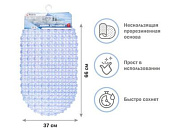 Коврик для ванной, овал 66х37 см, голубой, Perfecto Linea 22-683703