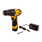 Дрель-шуруповерт аккумуляторная CDL-12CB, Li-Ion, 12 В, 1 акк. Denzel 26102