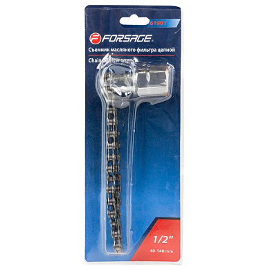 Съемник масляного фильтра цепной 1/2", 40-140 мм Forsage F-61901