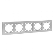 Валенсия Рамка 5-местная сталь EKF EWM-G-305-30