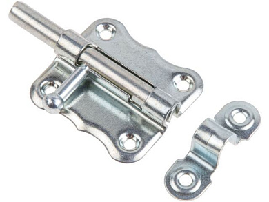 Шпингалет 50 мм фигурный ЗТ2, белый цинк Starfix SMP-66352-1