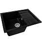 Мойка кухонная из мраморной крошки, черный, B22-22 Gerhans