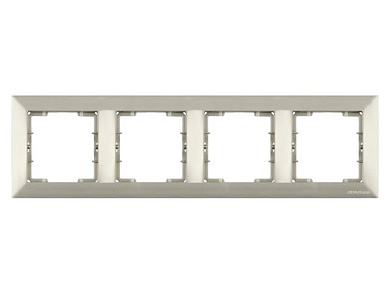 Рамка 4-ая горизонтальная титан, DARIA, Mutlusan 21208001483