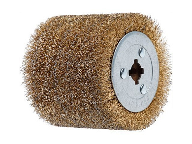 Щетка стальная с латунным покрытием 100х120 мм 0,3 мм Wortex SW1012SW00319