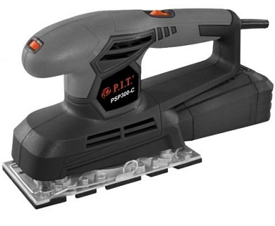Машина плоскошлифовальная вибрационная, 300Вт., подошва 187*90мм,220 В., 50 Гц.,6000-11000 кол./мин PIT PSP300-C