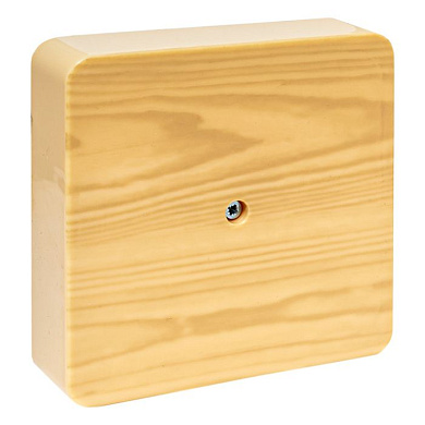 Коробка разветвительная KMP-030-032 (100х100х28) светлое дерево EKF PROxima plc-kmr-030-032-s