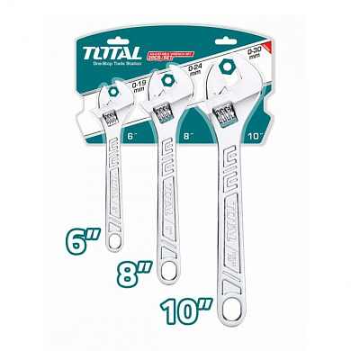 Набор разводных ключей 3 пр TOTAL THTK1013