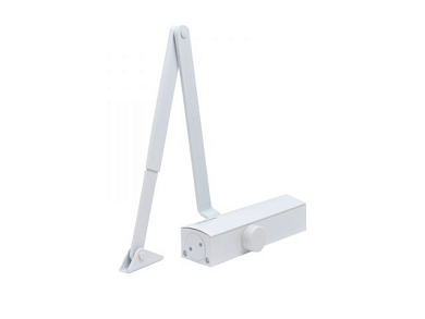 Доводчик дверной БУЛАТ PROFI ДД 802/3 A-W, 40-90 кг белый, морозостойкий УЗК 15010