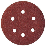 Круг шлифовальный на липучке 125 мм P40 6 отверстий липучка, 5 шт в уп. PIT APLS06-0040E