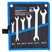 Набор рожковых ключей 6х7-16х17 мм 6 пр Forsage F-5062P