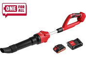 Аккум. воздуходувка BB 2018-1 D ALL1 XLT SET с акб и з/у, 18В, бесщет. двиг., 162-450 м.куб/ч, 72-190 км/ч WORTEX 1334646