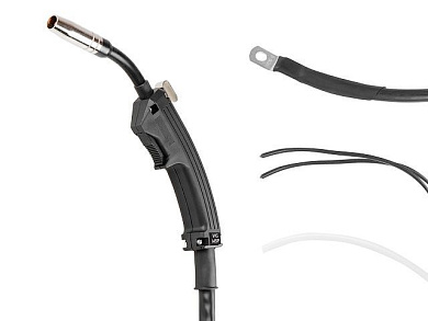 Горелка сварочная MIG MAG P, 2,5м, 150А Solaris WG-145P