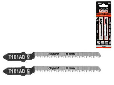 Пилка для лобзика T101AO 2 шт по дереву GEPARD GP0614-07