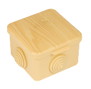 Коробка распределительная КМР-030-036 пылевлагозащитная, 4 мембранных ввода (65х65х50) светлое дерево EKF PROxima plc-kmr2-030-036-s