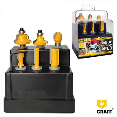 Набор из 6-ти фасонных фрез GRAFF 138306