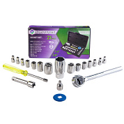 Набор инструментов 21 пр. 1/4''&3/8" 6-гр Помощник P019K