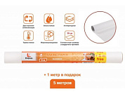 Бумага для выпечки пергаментная, силиконизированная, 5+1м, ширина 39 см PERFECTO LINEA 45-105391