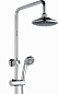 Душевая система со смесителем без излива и тропическим душем, цинк, хром Ledeme L2409