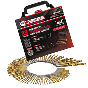 Набор сверл по металлу 1-10 мм 99 пр, для работы с мягкими металлами ForceKraft FK-924U98